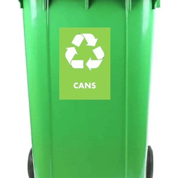 Light Green 240L Wheelie Bin – Cans Waste Collection