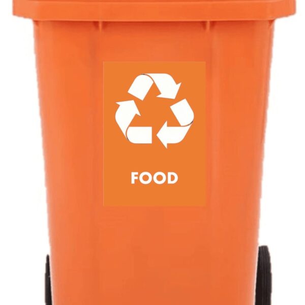 Orange 240l Wheelie Bin – Food Waste Collection