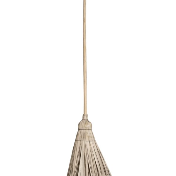 Traditional Handmade Grass Broom with Wooden Handle ( Large)
