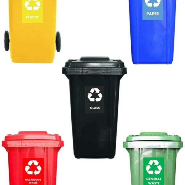 240l Wheelie Bin Set – 5-Color System (Industrial Industry)