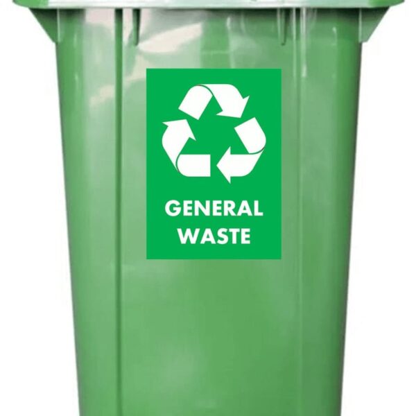 Green 240l Wheelie Bin – General Waste Collection